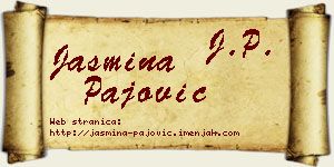 Jasmina Pajović vizit kartica
